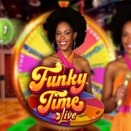 Funky Time slot logo by Evolution at Winner Casino